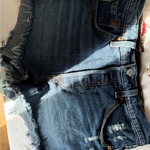 Levi's Dark Blue Denim Women's Shorts
